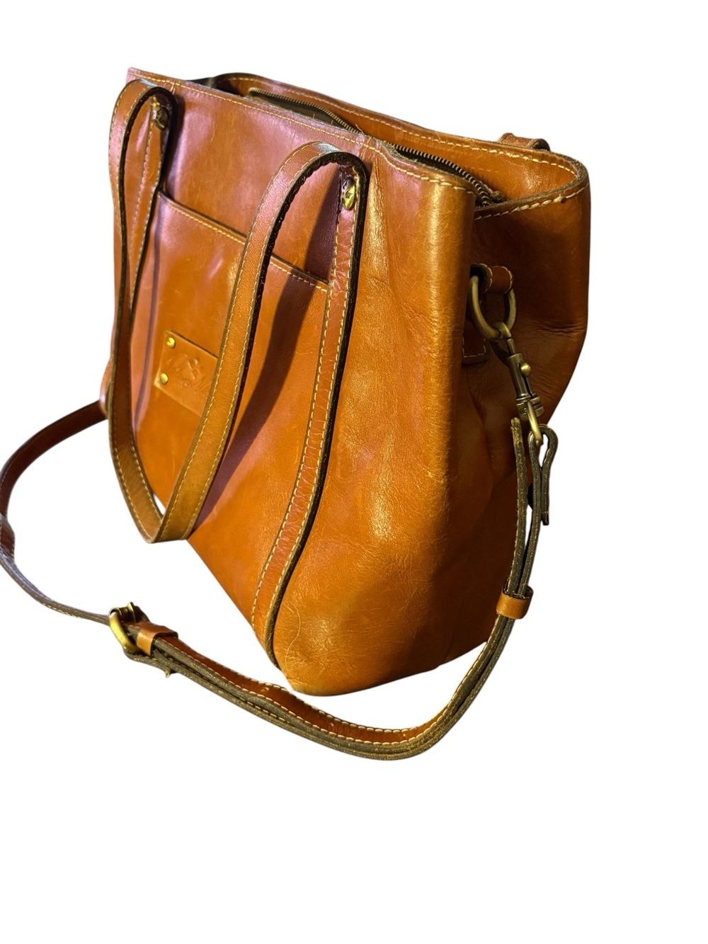 Patricia Nash Leather Crossbody Shoulder Bag Boho Satchel - Picture 11 of 16